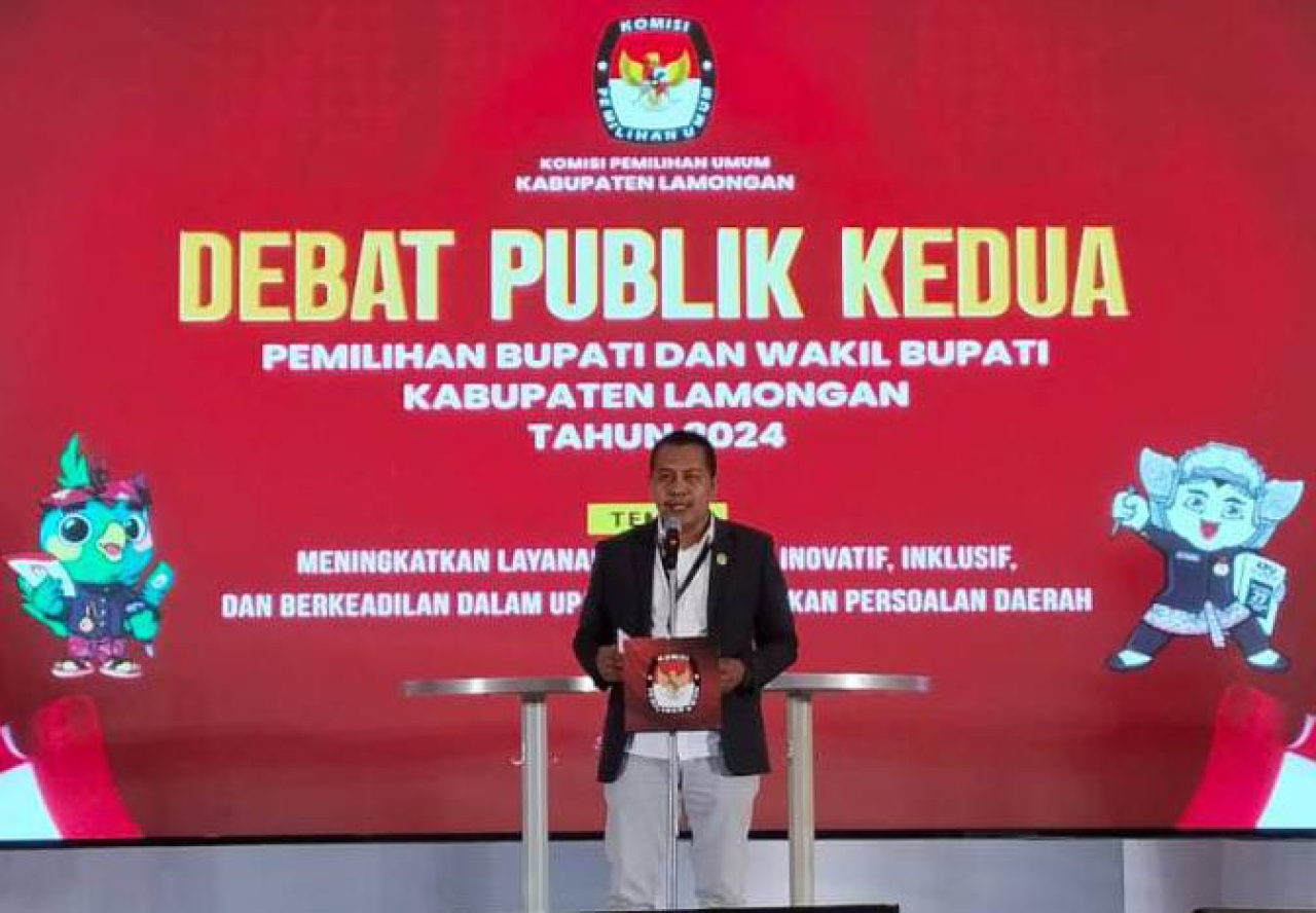 Debat Publik Kedua, KPU Lamongan Ajak Masyarakat Ciptakan Situasi Aman dan Damai