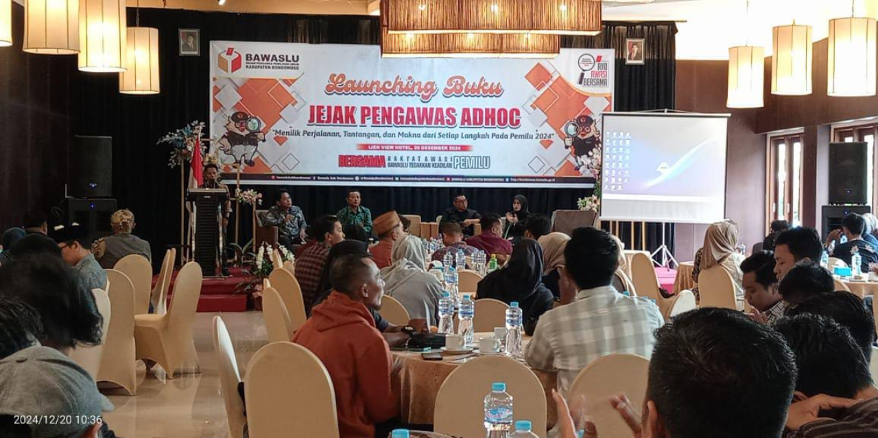 Buku Judul "Menilik Perjalanan, TantanganMakna dari Setiap Langkah pada Pemilu 2024" di Launching