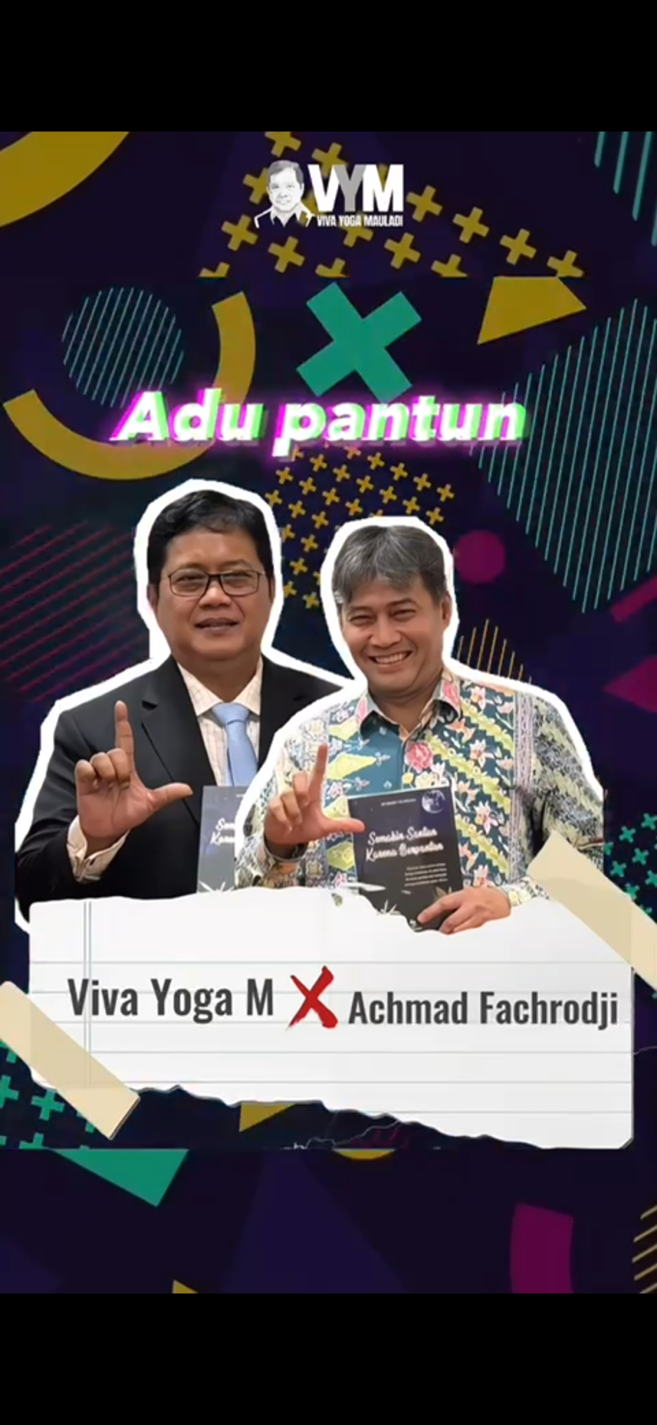 Viva Yoga Berbalas Pantun Dengan Kolega Seniornya, Ahmad Fachrodji,  'Raja Pantun'
