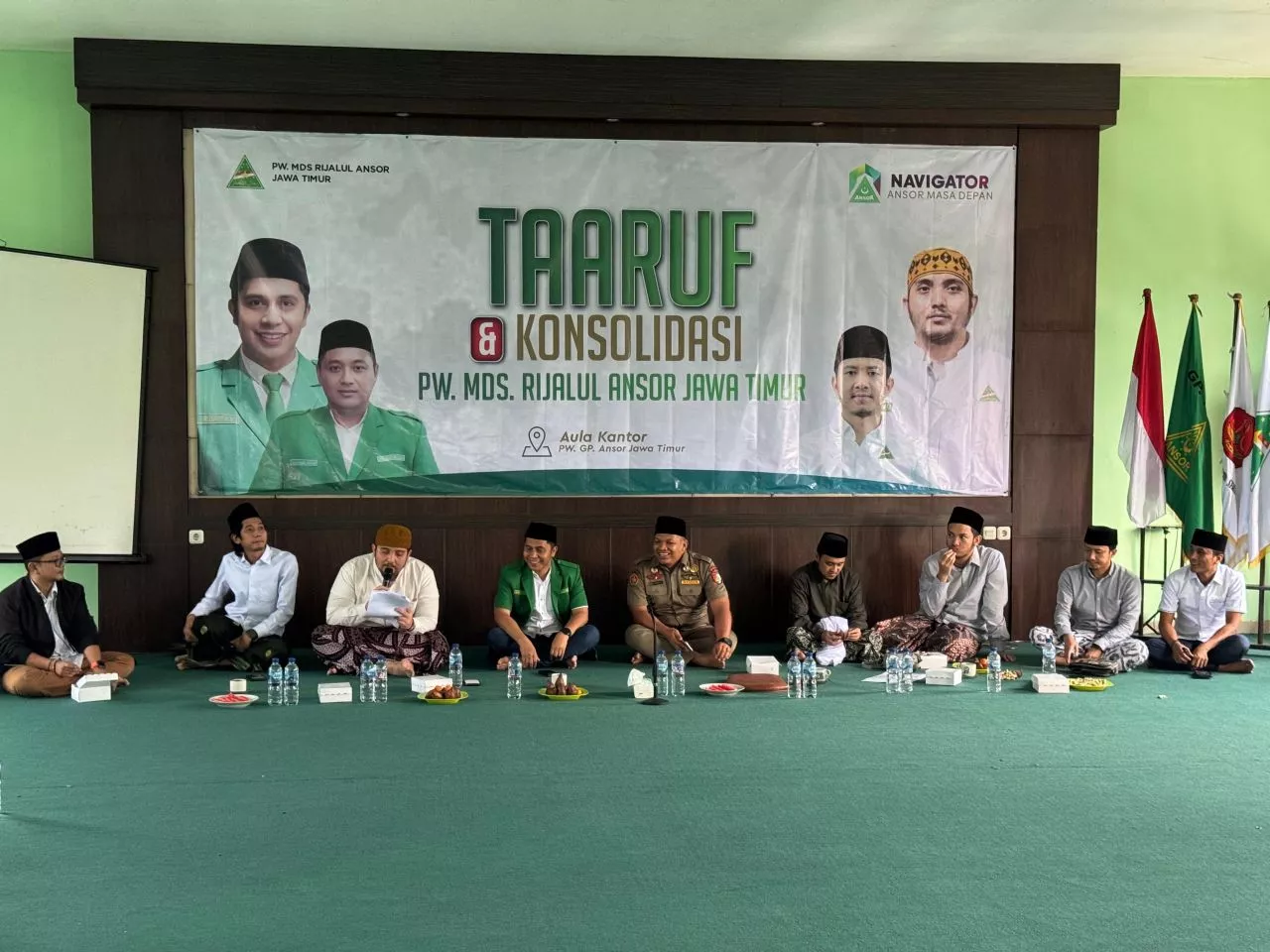 Implementasikan Nilai-nilai Aswaja NU, Rijalul Ansor Jatim Gelar Taaruf  Pengurus Baru