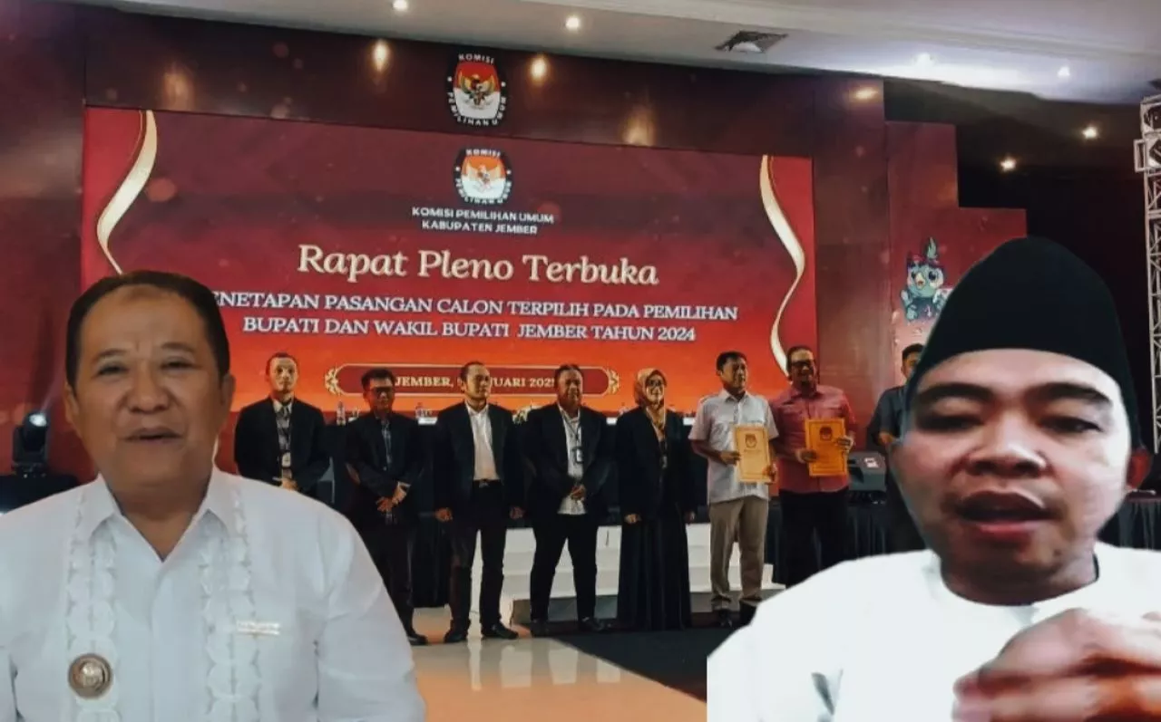 KPU Jember Tetapkan Bupati dan Wakil Bupati Terpilih, Selanjutnya Tunggu Jadwal Pelantikan 