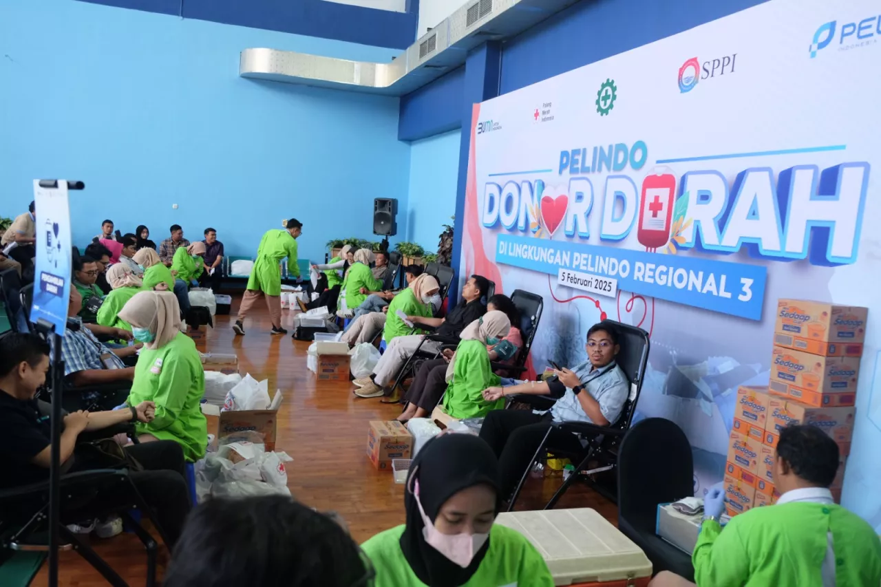 Pelindo Reg. 3 Kumpulkan 239 Kantong Darah Untuk PMI