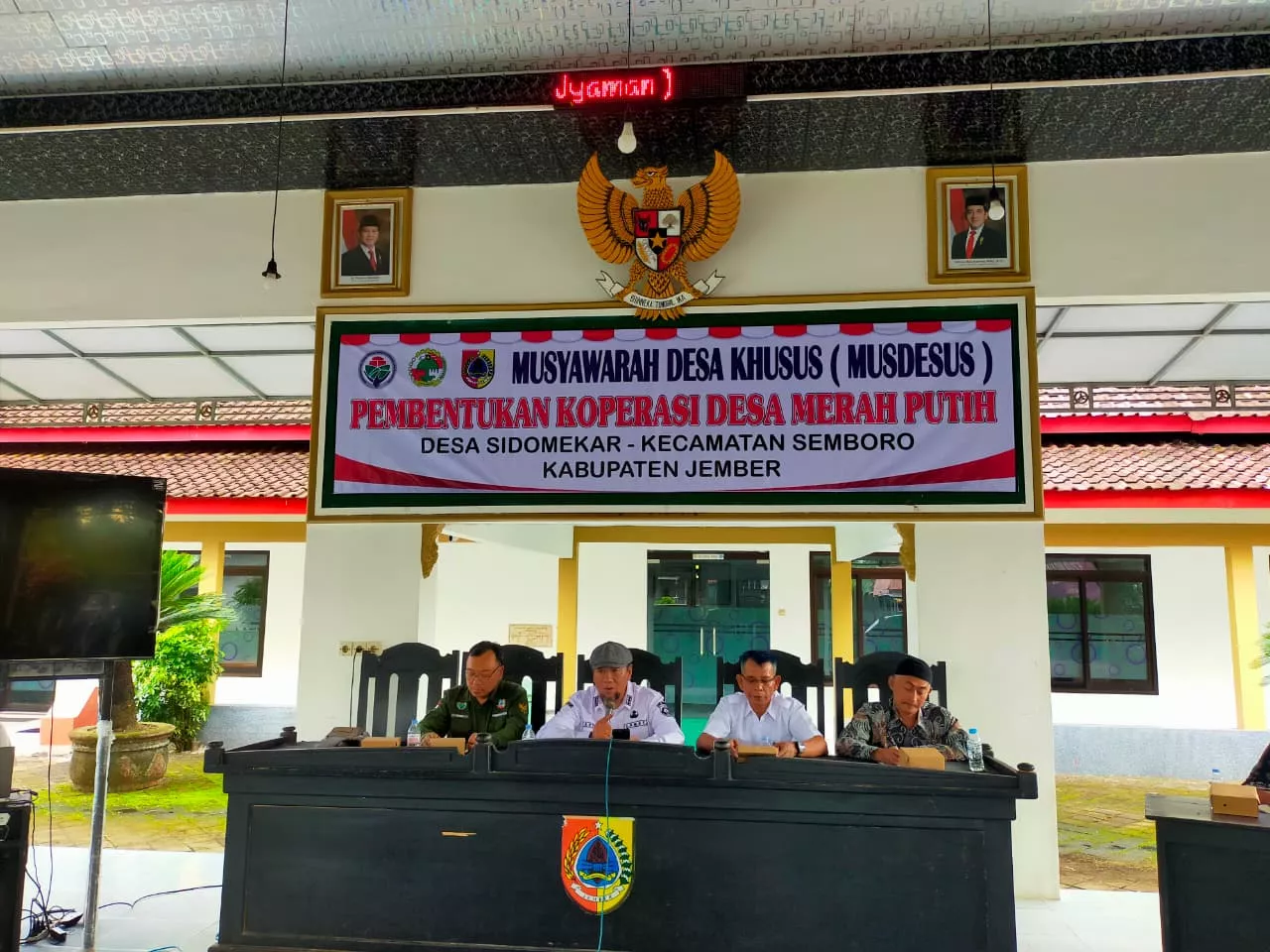 Kopdes Merah Putih Seluruh Desa Di Kecamatan Semboro Berhasil Terbentuk