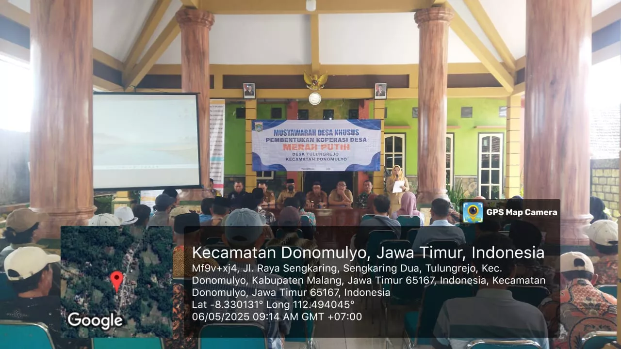 Desa Tulungrejo Gelar Musdesus, Lengkapi Kopdes Merah Putih Di Kec. Donomulyo, Kab. Malang