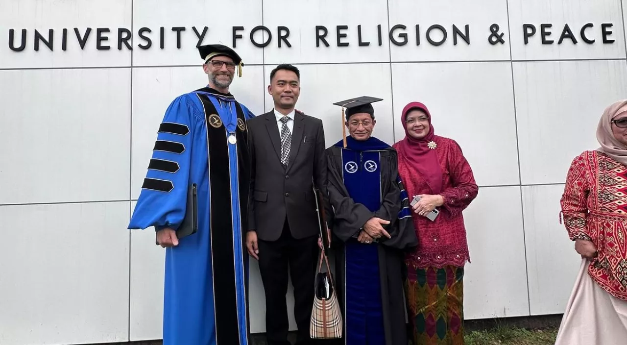 Menag Nasaruddin Umar Terima Gelar Doctor of Divinity dari Hartford International University