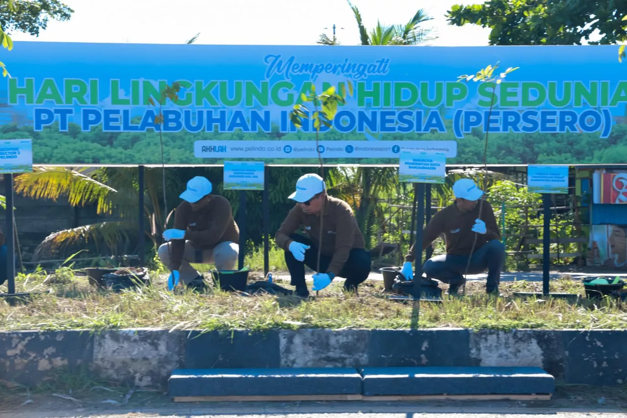 Pelabuhan Indonesia (Persero) Regional 3 Sub Regional Kalimantan Tanam 5000 Pohon Mahoni