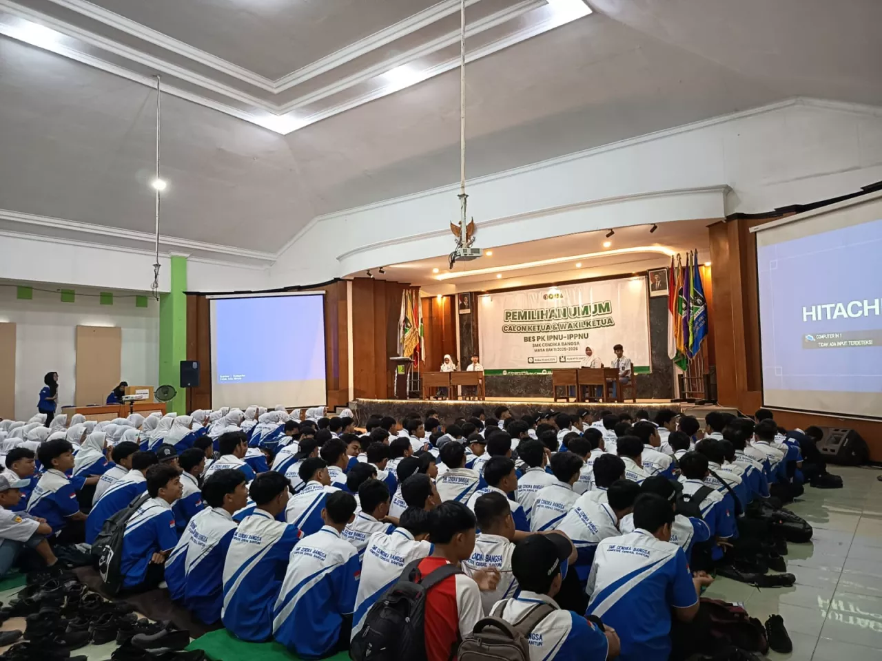 Pemilihan Ketua BES PK IPNU/IPPNU di SMK Cendika Bangsa Berjalan Demokratis