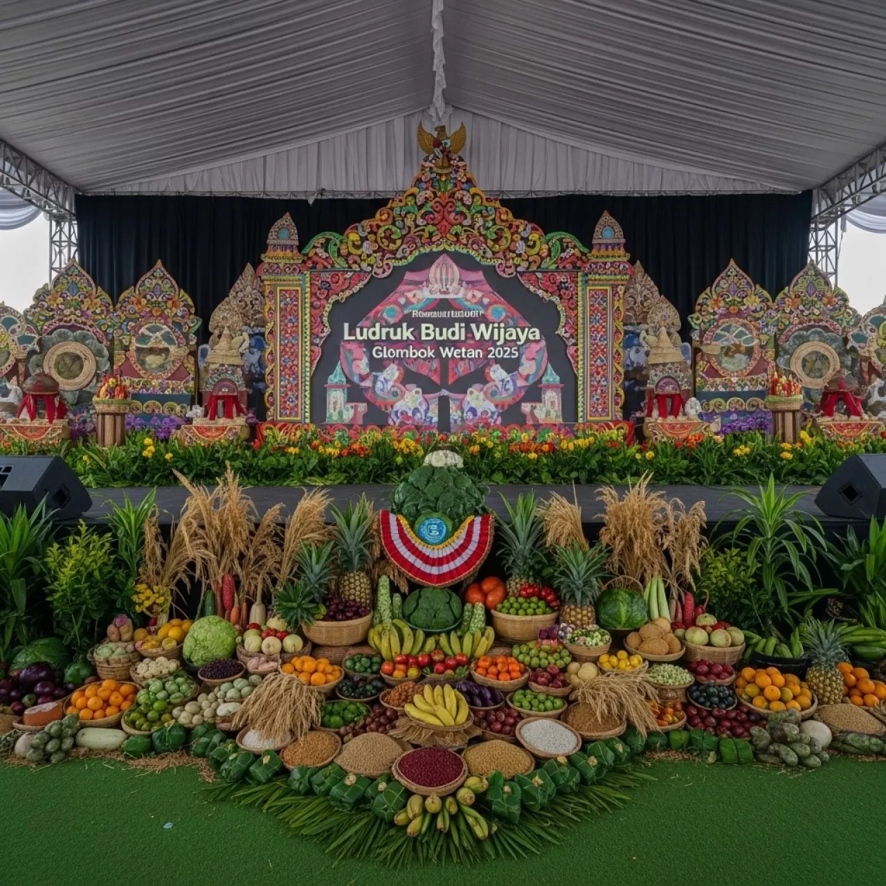 Warga Dusun Glombok Wetan, Desa Mojowuku, Kedamean Gresik Semangat Menyambut Sedekah Bumi 2025