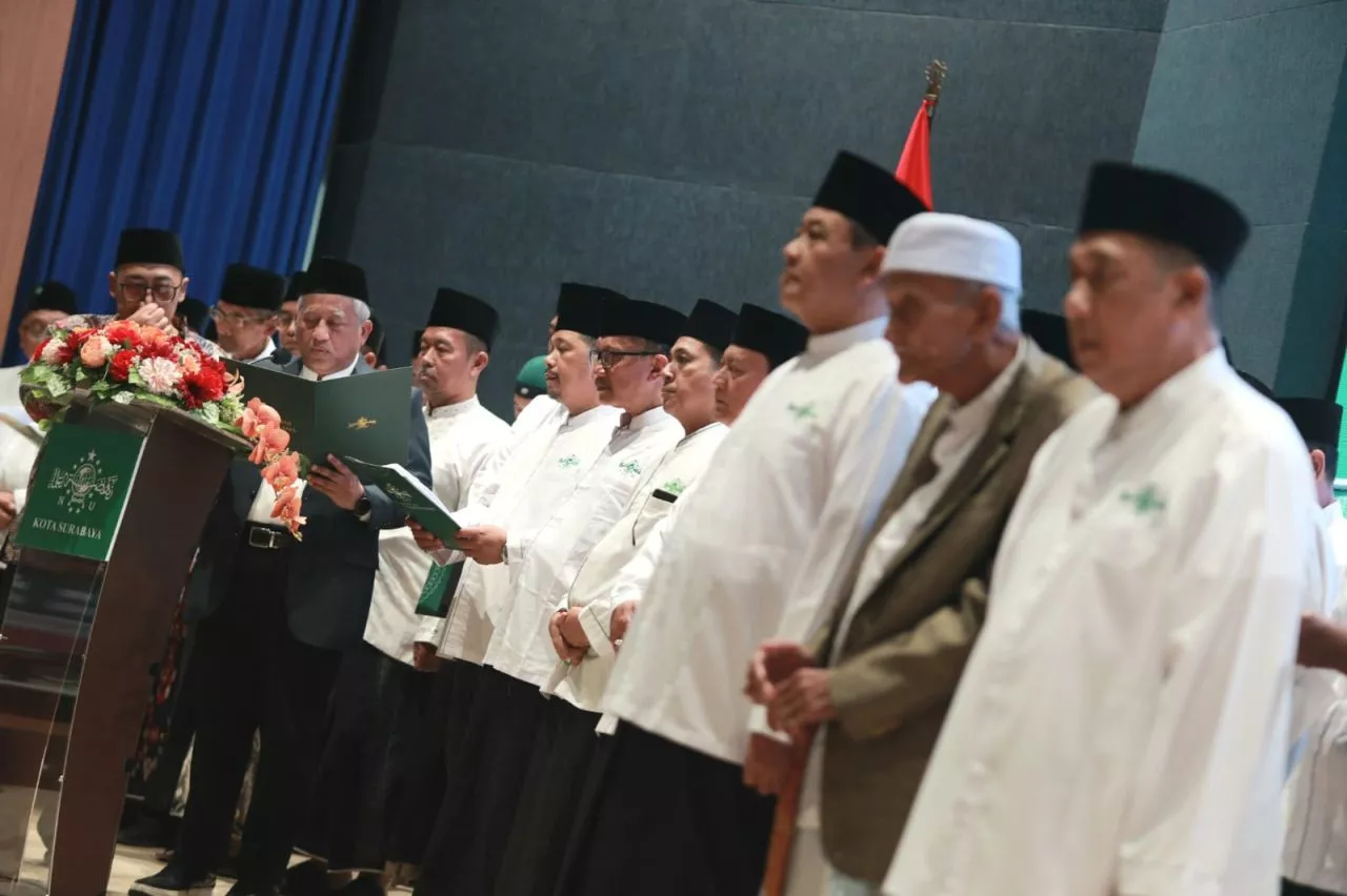 PCNU Surabaya Masa Khidmat 2024-2029 di Lantik, Masduki Toha: Soliditas dan Sinergi Jadi Kunci Utama