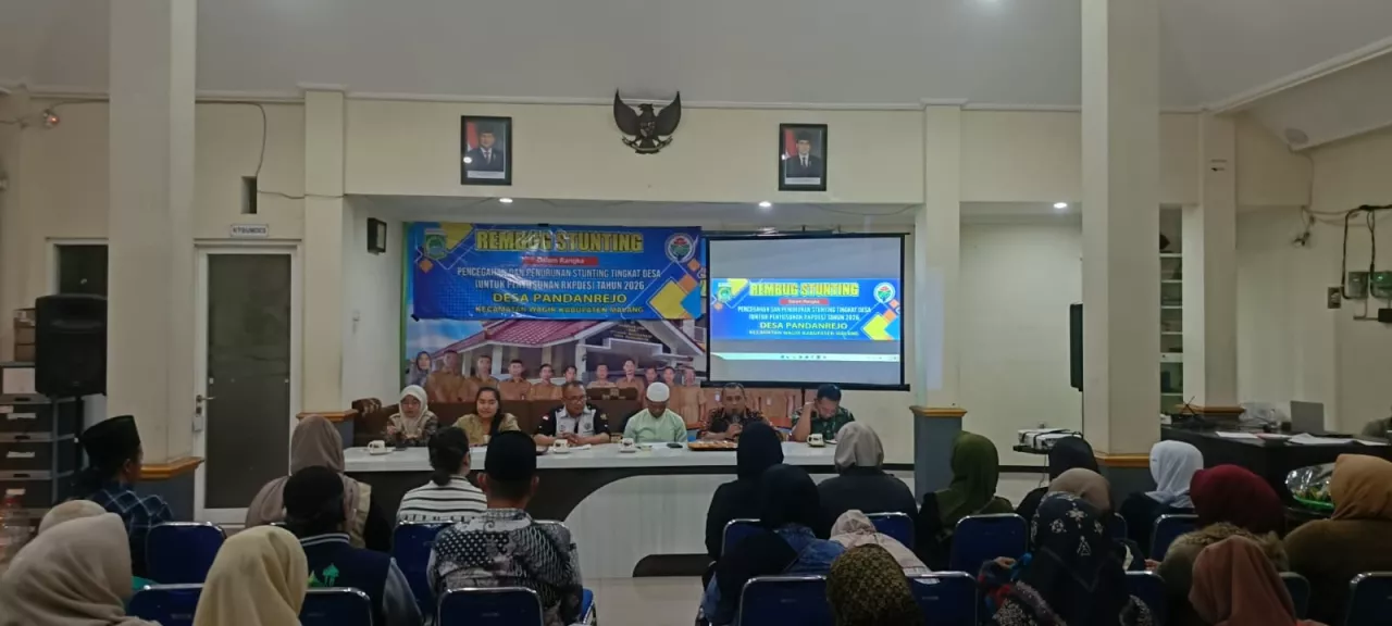 Gelar Rembuk Stunting, Kades Pandanrejo Sebut Stunting Ancaman Bagi Generasi Desa
