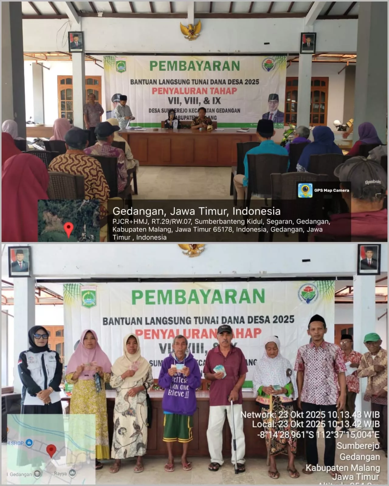 Membersamai pembayaran BLT DD Desa Sumberejo Kec. Gedangan Kabupaten Malang 46 KPM Tahap 7, 8, 9