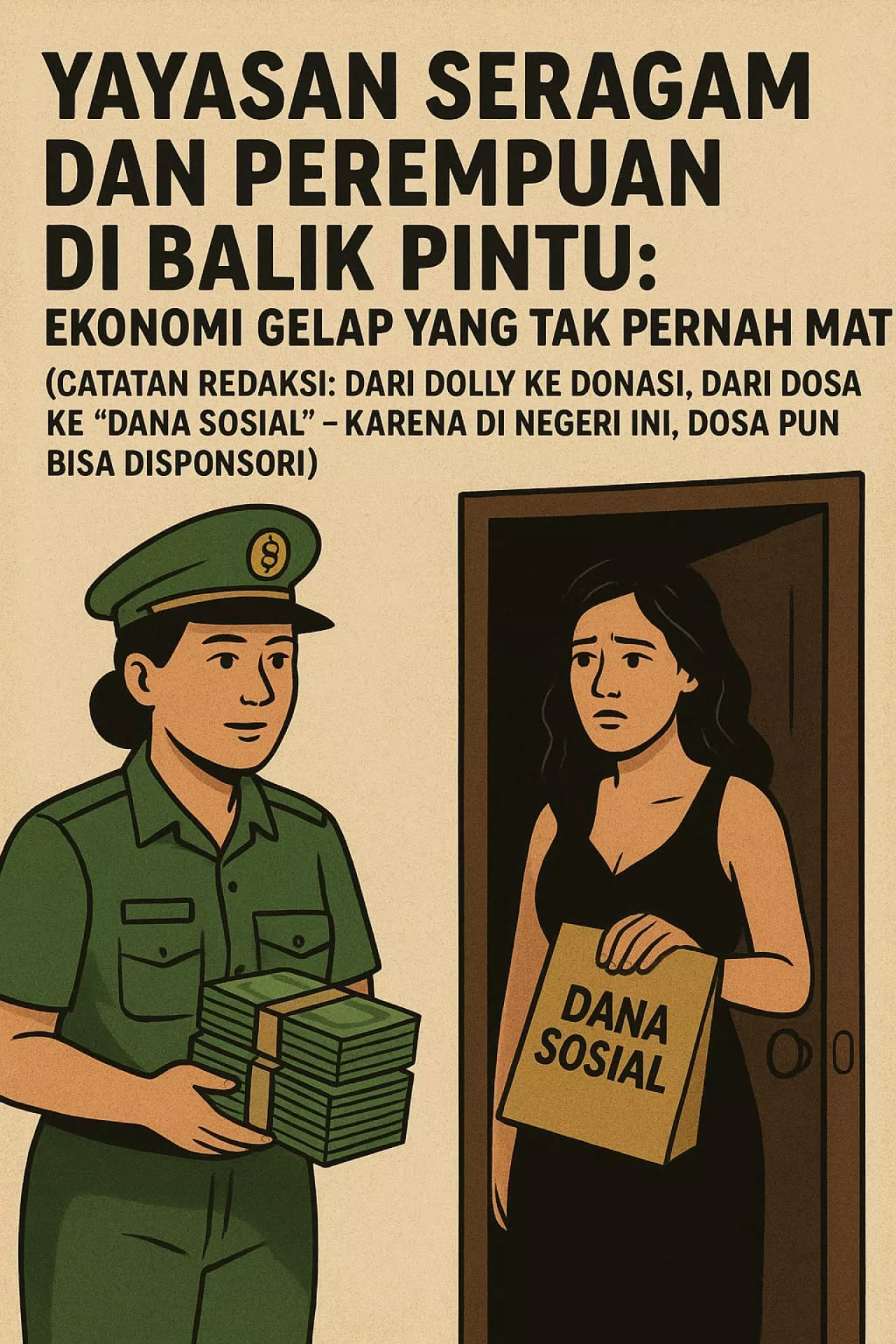 (Trilogi - Part III) Yayasan Seragam dan Perempuan di Balik Pintu: Ekonomi Gelap yang Tak Pernah Mati