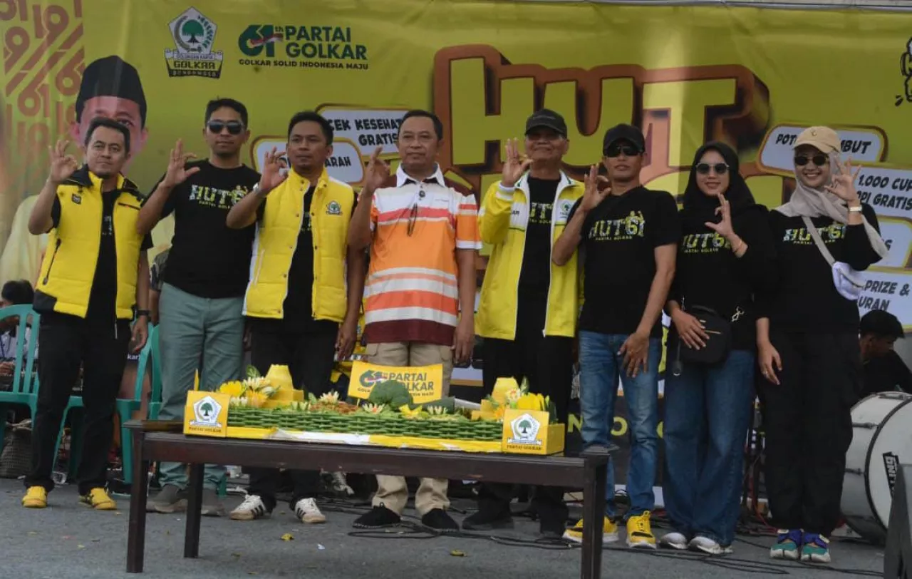 Ady Kriesna Ajak Kader Kawal Pembangunan Bupati Hamid di HUT ke-61 Partai Golkar