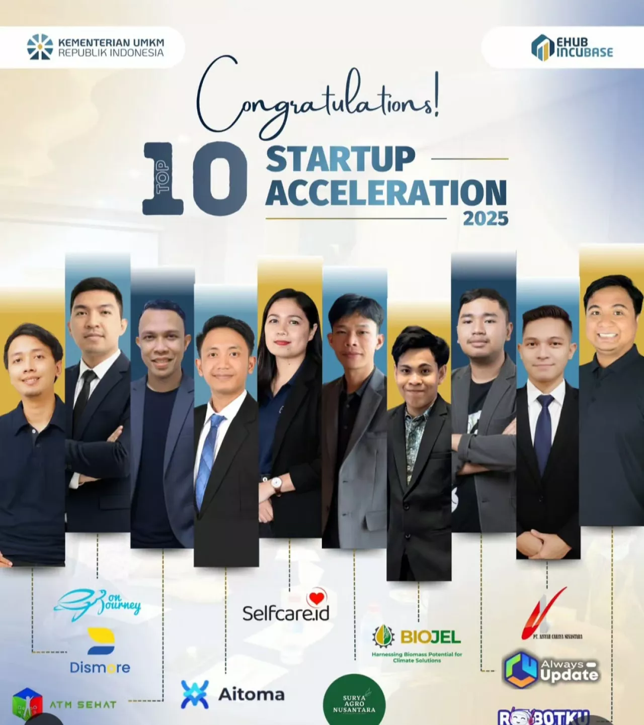 Congralation !!, 10 Terbaik Nasional dalam ajang Startup Acceleration 2025
