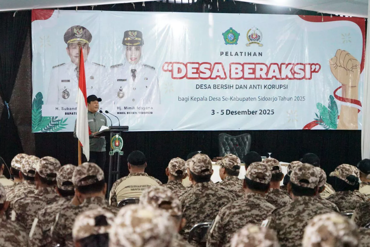 Ratusan Kades Sidoarjo Digembleng di Retret Desa Beraksi