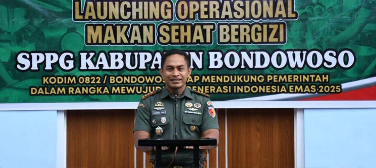 Kodim 0822 Bondowoso Launching SPPG di Dapur Kelurahan Badean, Kecamatan Bondowoso