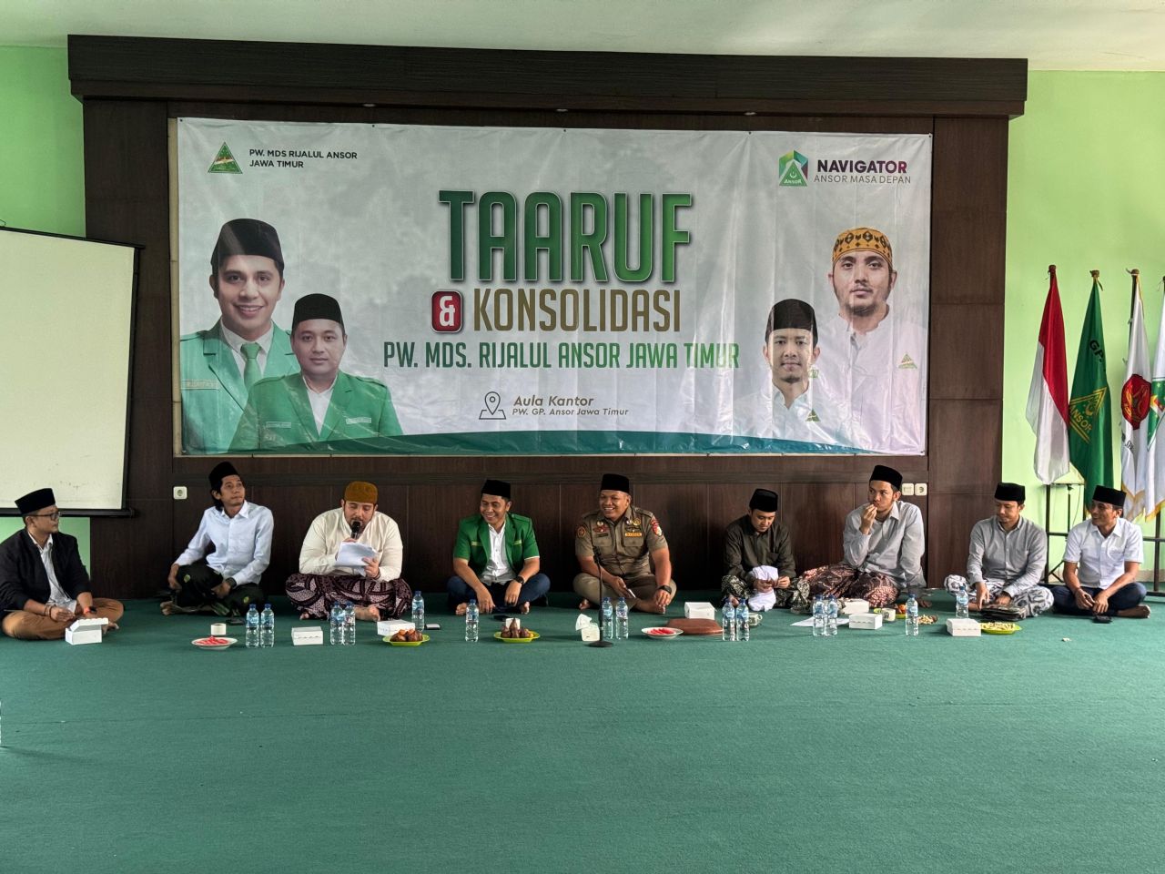 Implementasikan Nilai-nilai Aswaja NU, Rijalul Ansor Jatim Gelar Taaruf  Pengurus Baru