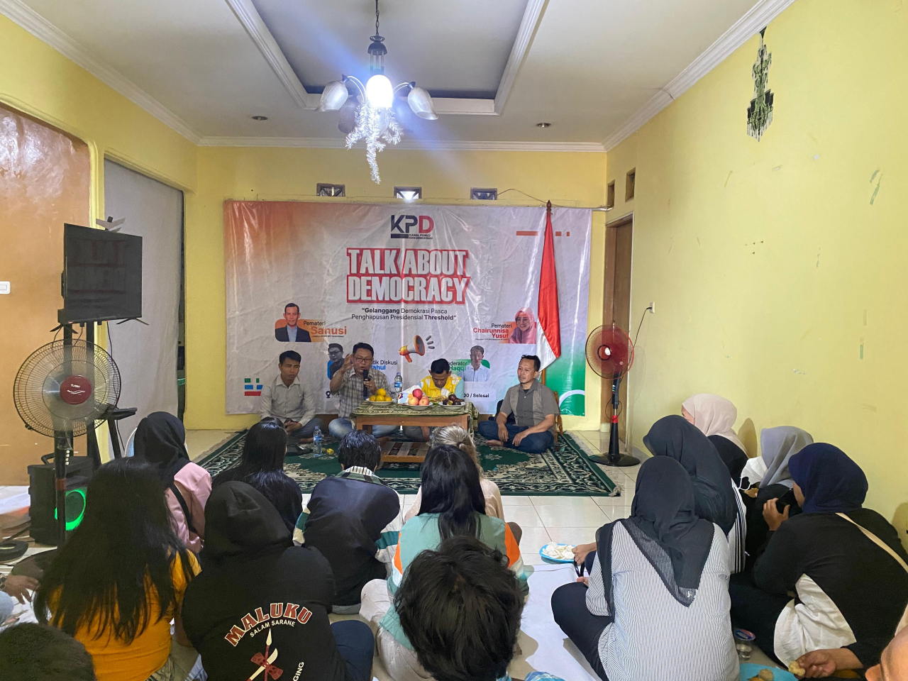 Diskusi bertajuk "Gelanggang Demokrasi Pasca Penghapusan Presidential Threshold (PT)" yang digelar Kawal Pemilu dan Demokrasi (KPD) di Jakarta pada Senin (20/01/2025).
