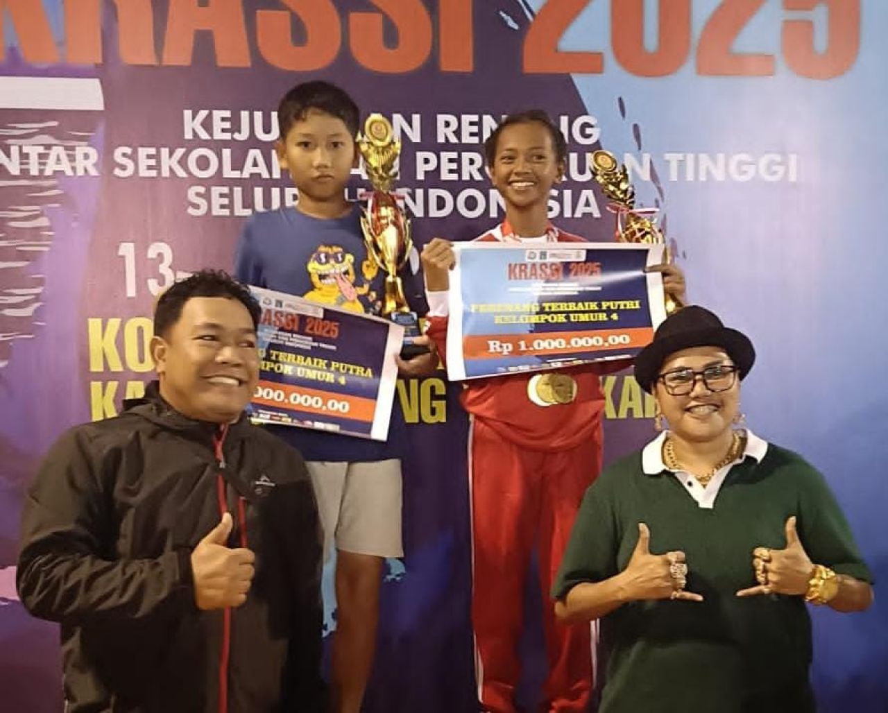 Cinta Violen Pattipeiluhu Sabet 4 Emas di KRASSI 2025