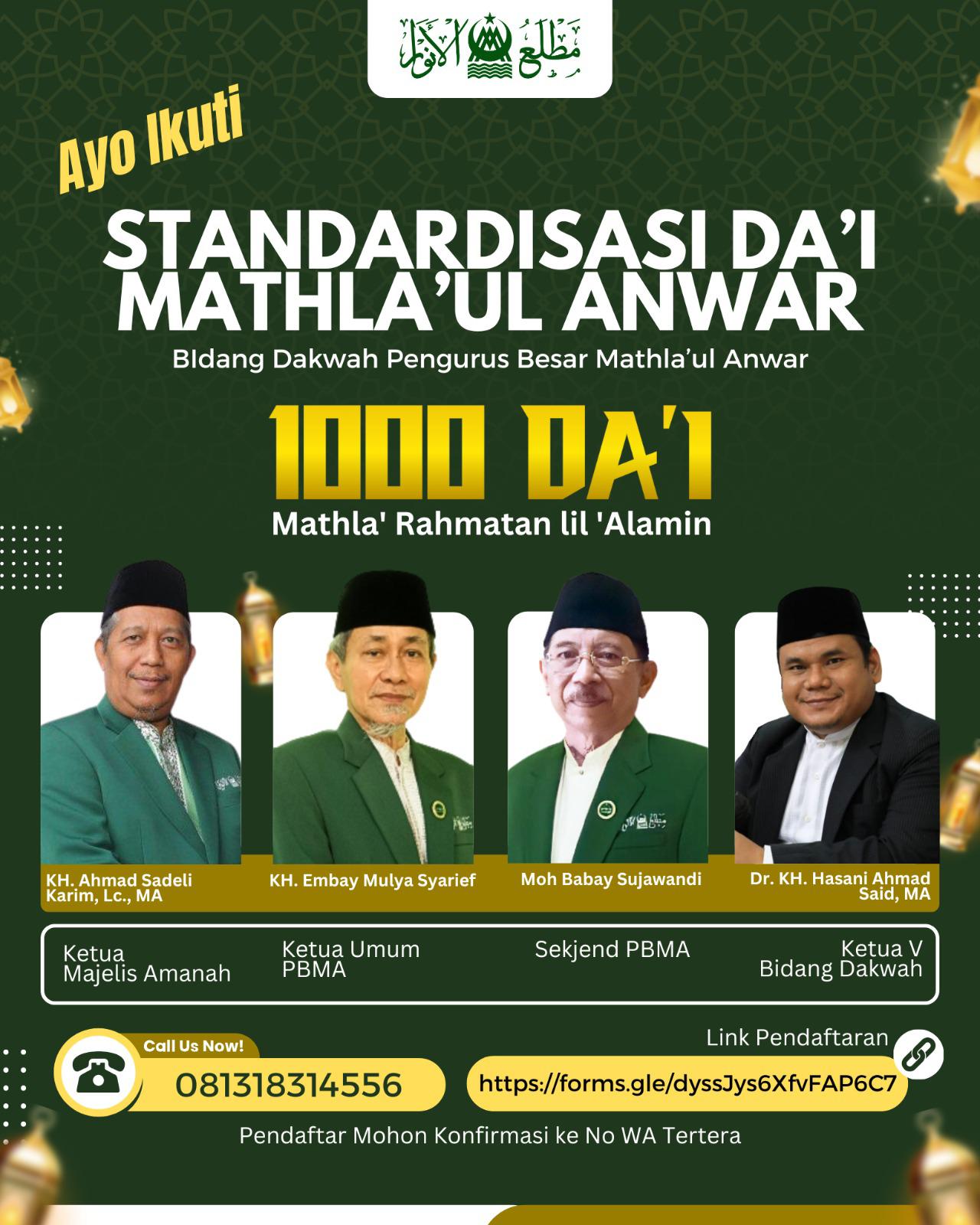 Standarisasi 1000 Dai Mathla'ul Anwar