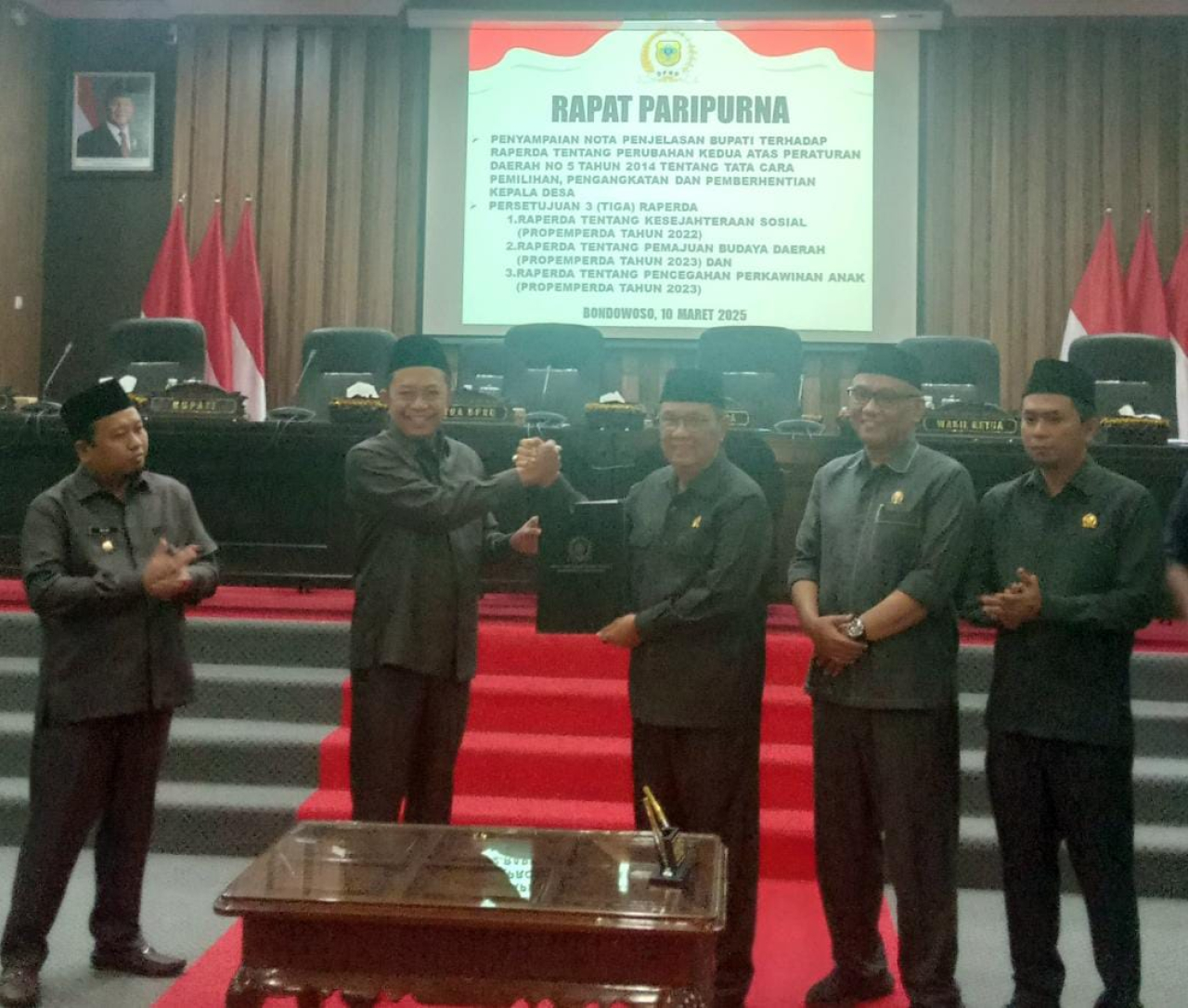 DPRD dan Pemkab Bondowoso Sepakati Tiga Raperda Baru