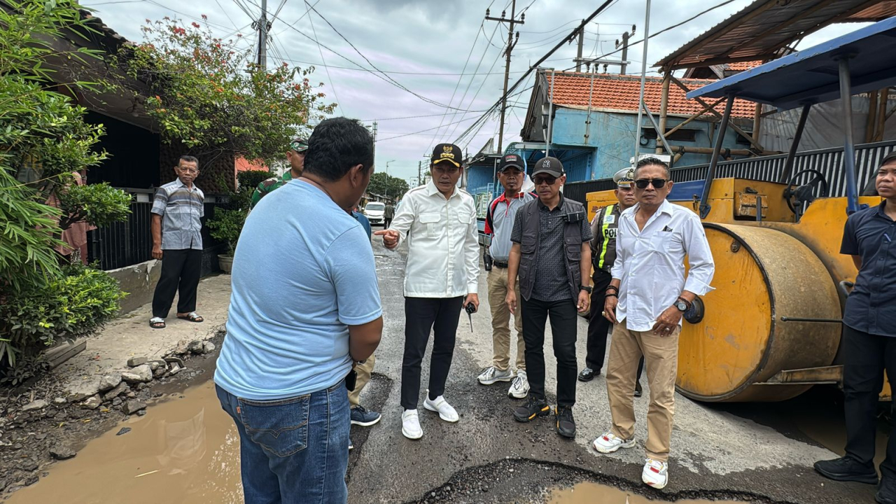 Jalan Rusak di Kureksari, Bupati Sidoarjo Janji Perbaikan Sebelum Lebaran