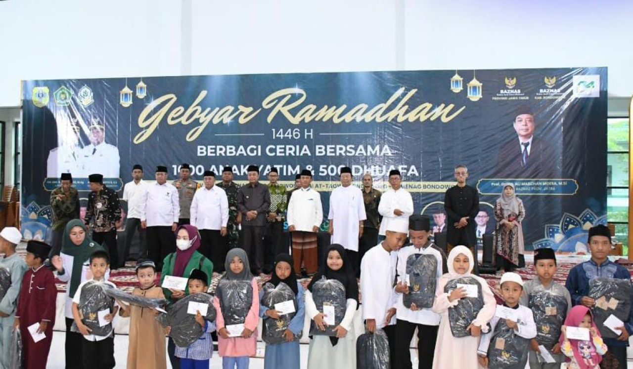 Bupati Bondowoso Apresiasi Gebyar Ramadan BAZNAS untuk 1.500 Yatim & Dhuafa