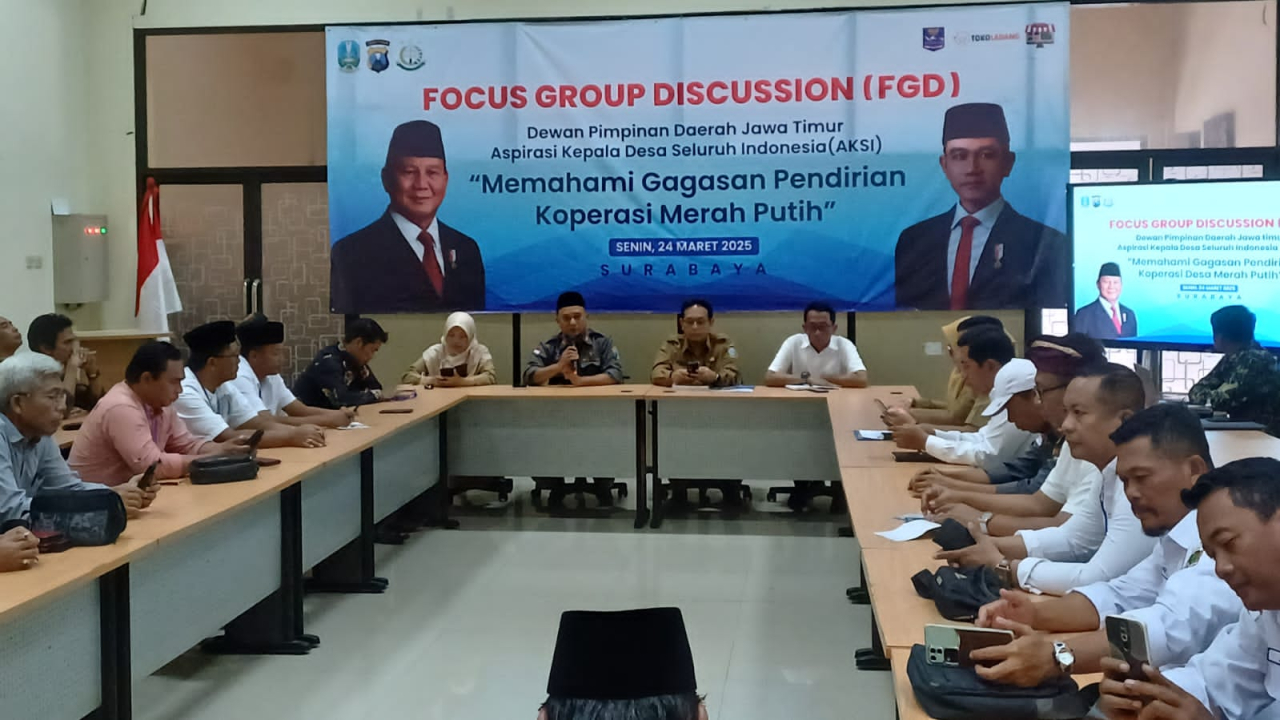 AKSI Jatim Gelar FGD, Berikan  Dukungan Pendirian Koperasi Desa Merah Putih