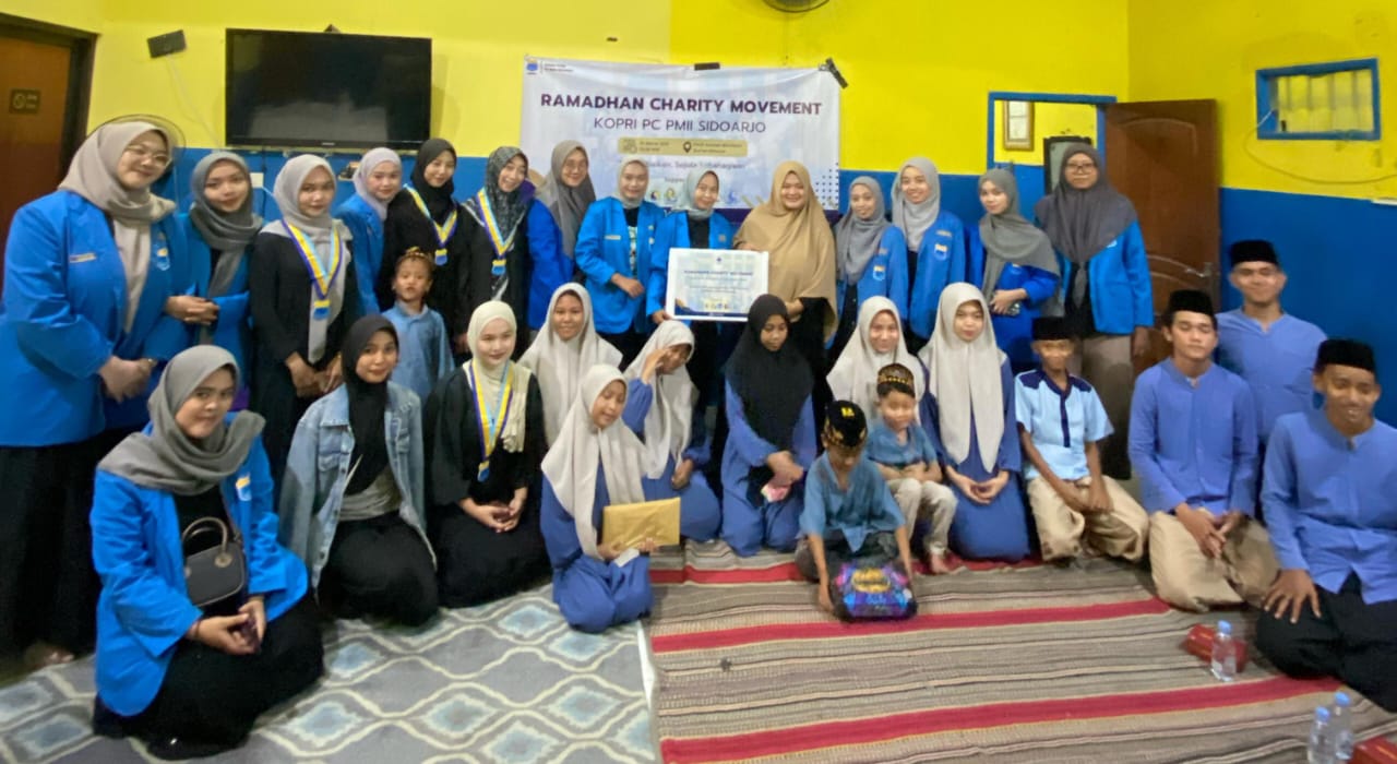Kopri PMII Sidoarjo Gelar Ramadan Charity Movement untuk Berbagi bahagia di Panti Asuhan Mambaul