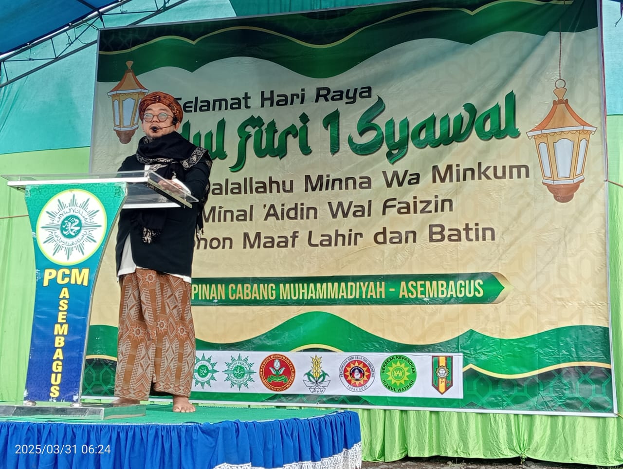 Pelaksanaan Sholat Idul Fitri 1446 H Pimpinan Cabang Muhammadiyah Asembagus, Situbondo