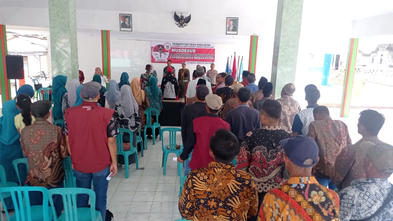 Desa Simojayan Resmi Bentuk Koperasi Merah Putih, Langkah Nyata Menuju Kemandirian Ekonomi Warga