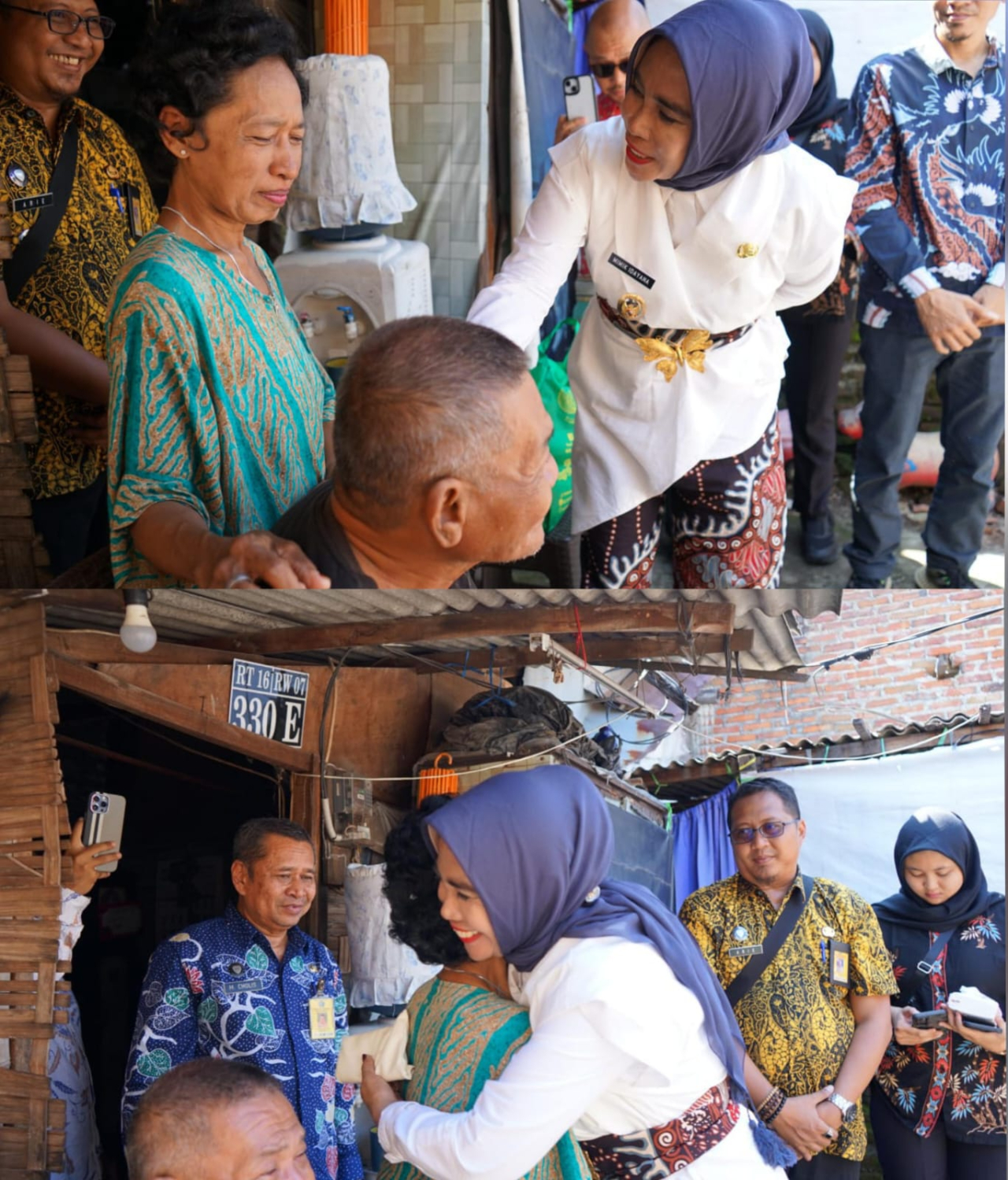 Wakil Bupati Sidoarjo Tinjau Rumah Tidak Layak di Desa Kletek dan Minta Kades Proaktif Data Warga Miskin