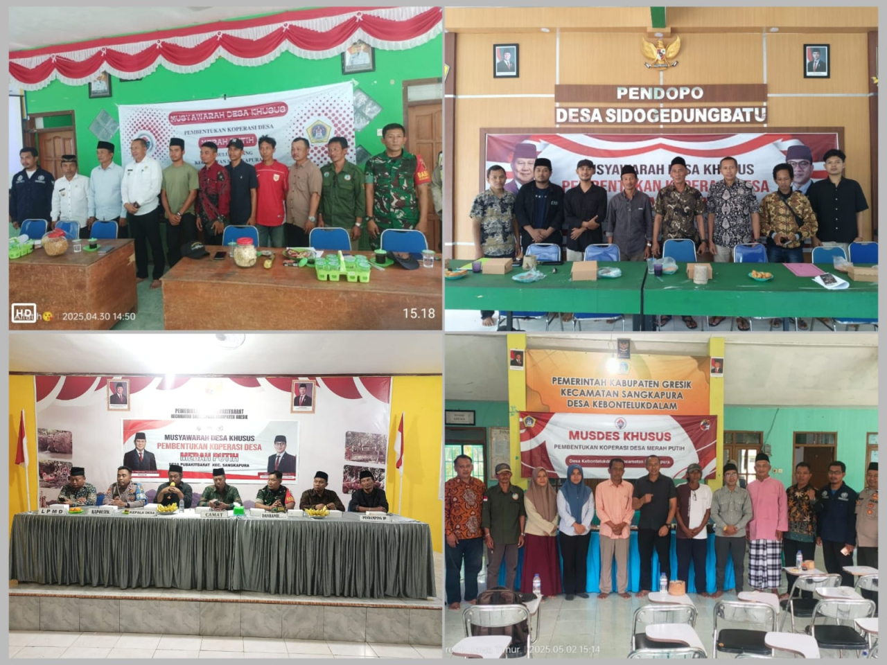 17 Desa di Kecamatan Sangkapura Semuanya Tuntas Dirikan Kopdes Merah Putih