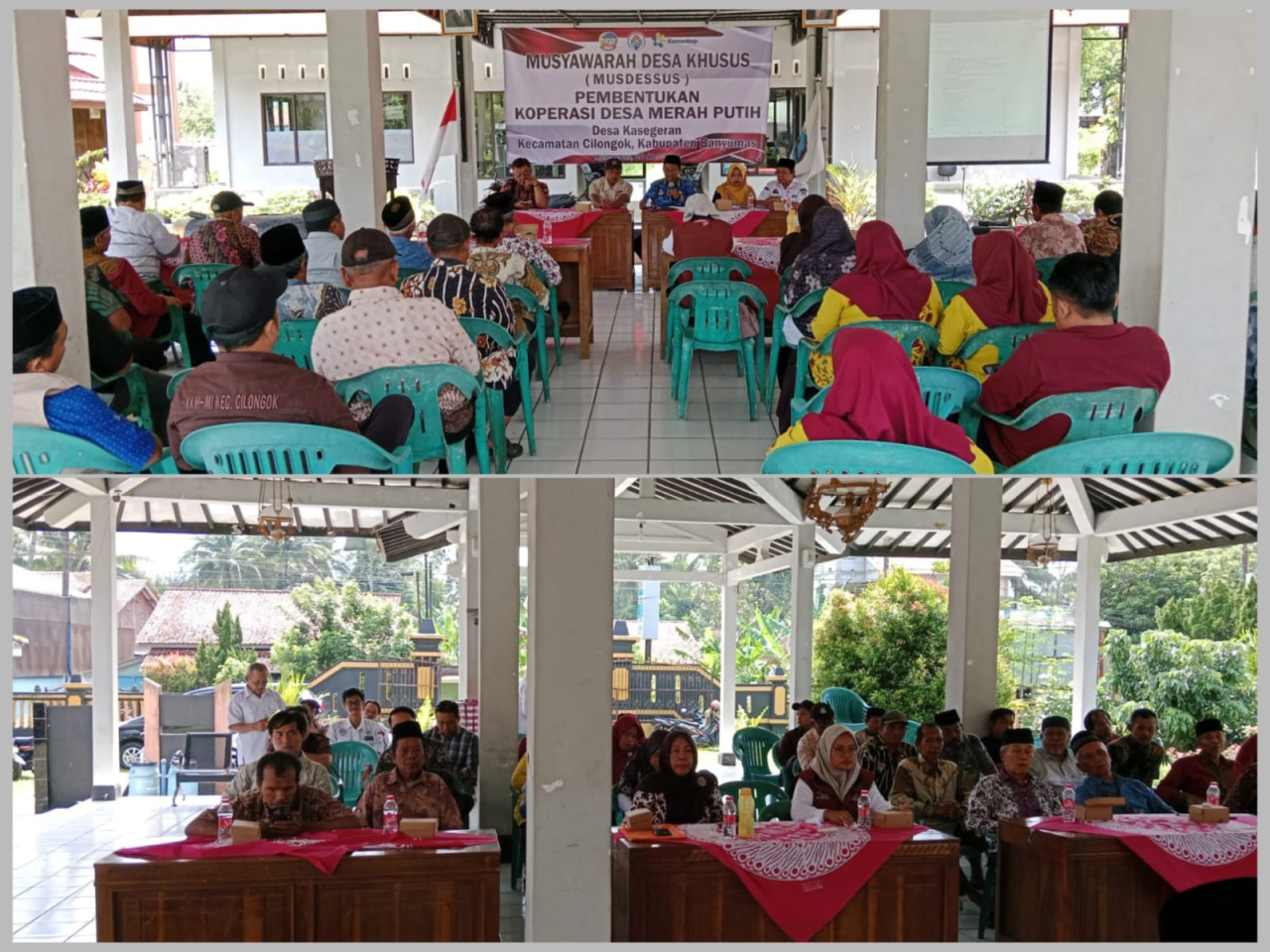 Pemdes Kasegaran, Kec. Cilongok Tuntaskan Musdesus Pembentukan Koperasi Desa Merah Putih