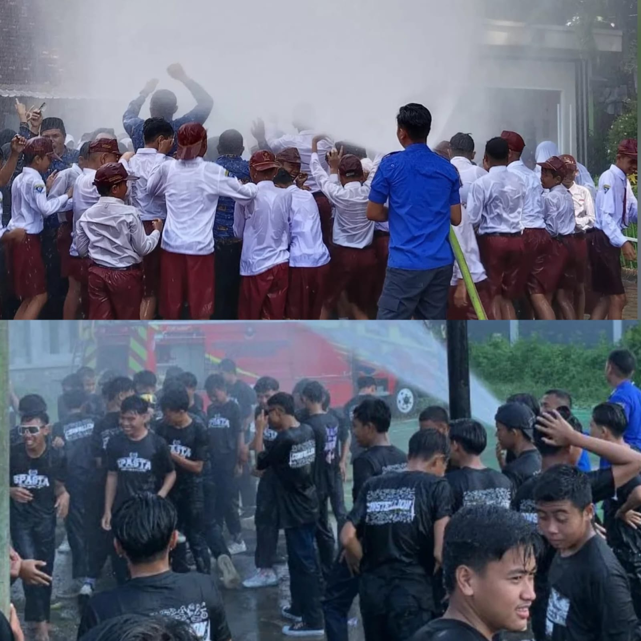 Tawa, Air, dan Perpisahan: Water Party Jadi Momen Tak Terlupakan bagi Siswa Bondowoso