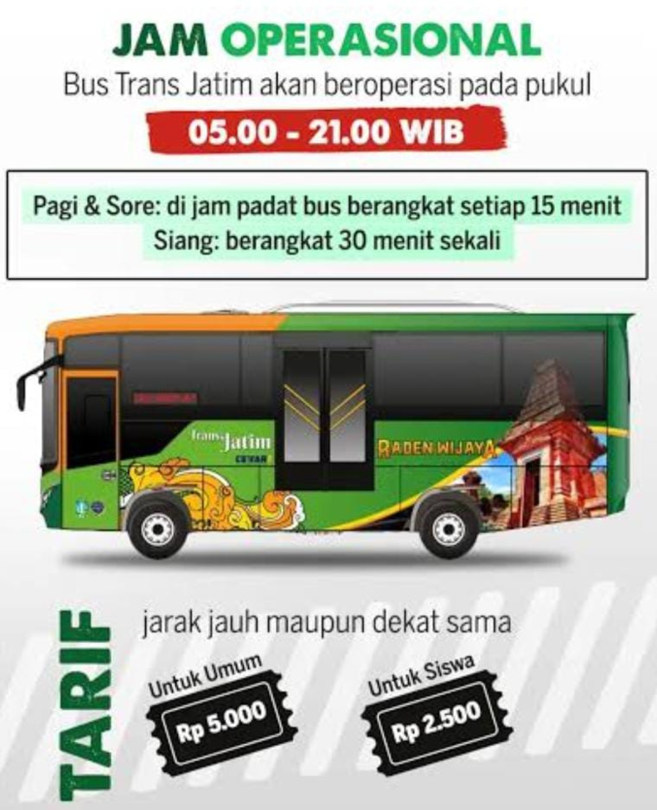 Bus TransJatim Buka Rute Baru Mojokerto–Sidoarjo–Porong.