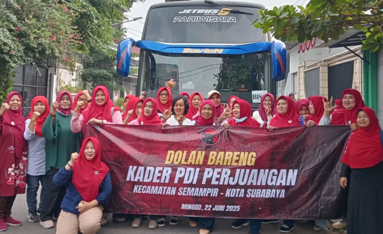 Bulan Bung Karno, Kader PDI Perjuangan Semampir Dolan Bareng, Doakan Ketum Megawati 