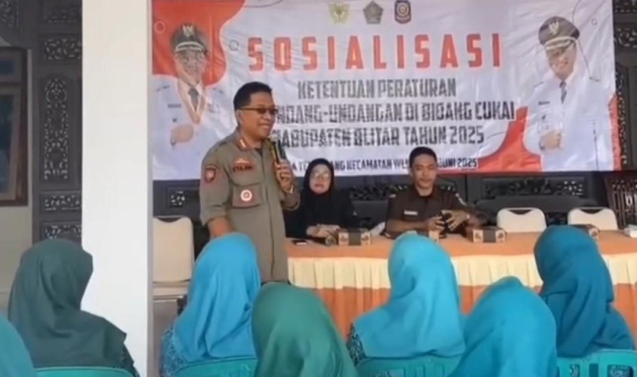 Melalui DBHCHT, Satpol PP Kabupaten Blitar Gencar Edukasi Ibu PKK Demi Perangi Rokok Ilegal