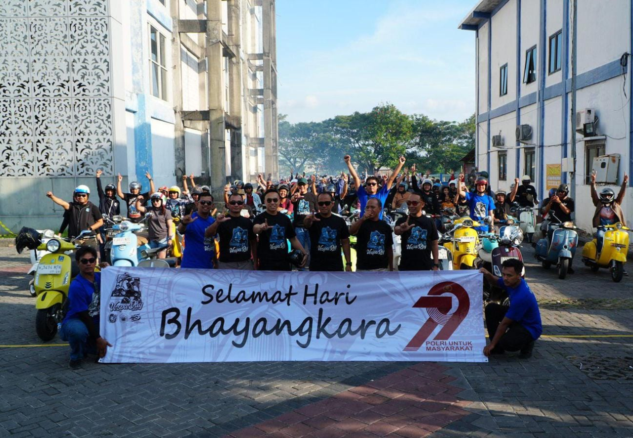 Sukses Selenggarakan Lamongan Vespa Day, Kolaborasi antara Komunitas, Pemkab dan Polres