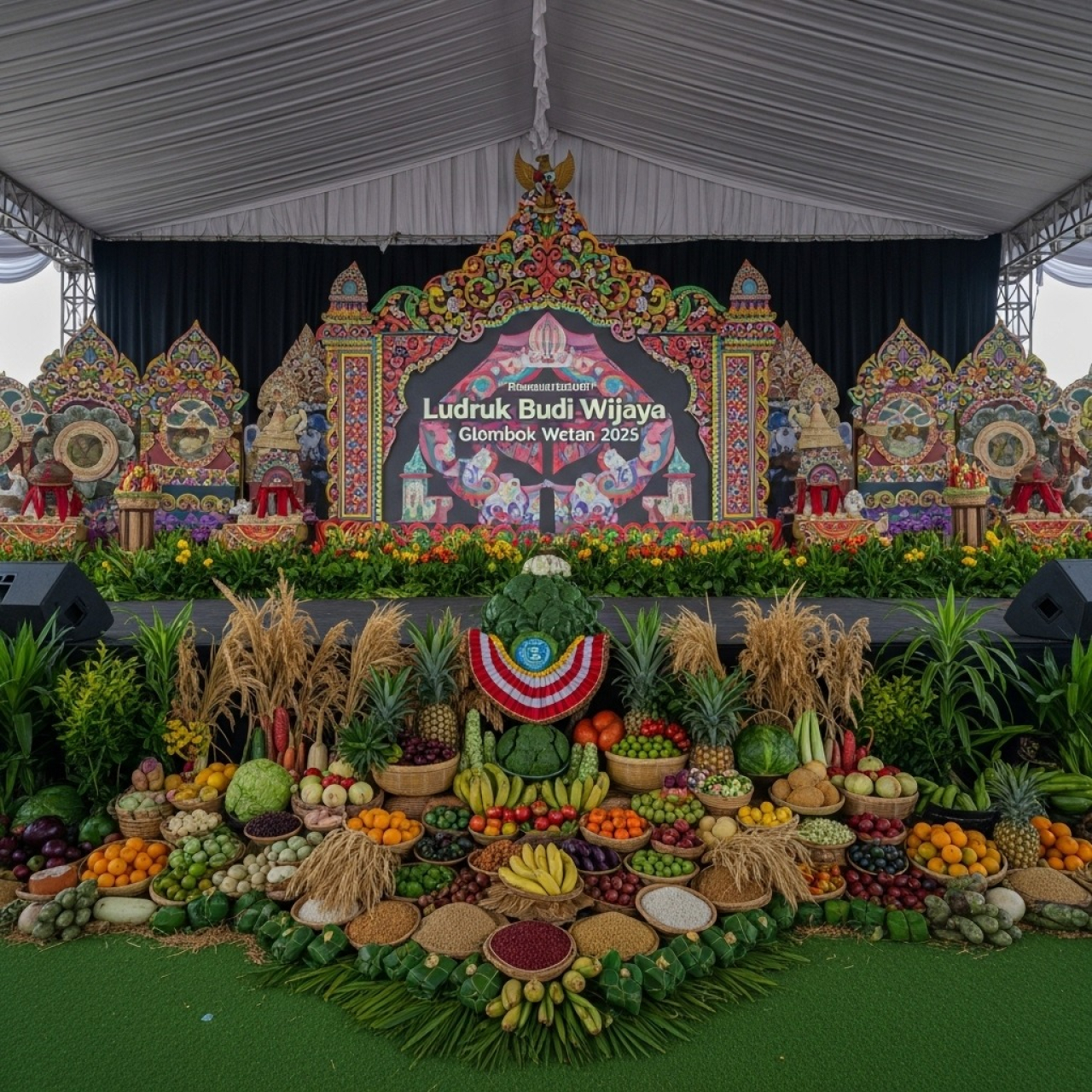 Warga Dusun Glombok Wetan, Desa Mojowuku, Kedamean Gresik Semangat Menyambut Sedekah Bumi 2025