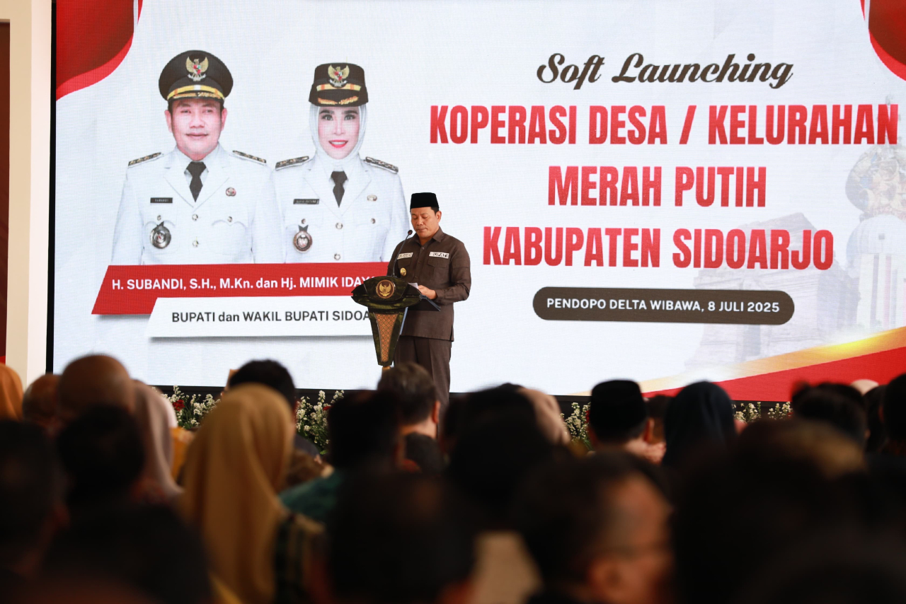 Pemkab Sidoarjo Launching 346 Koperasi Merah Putih Tingkat Desa dan Kelurahan