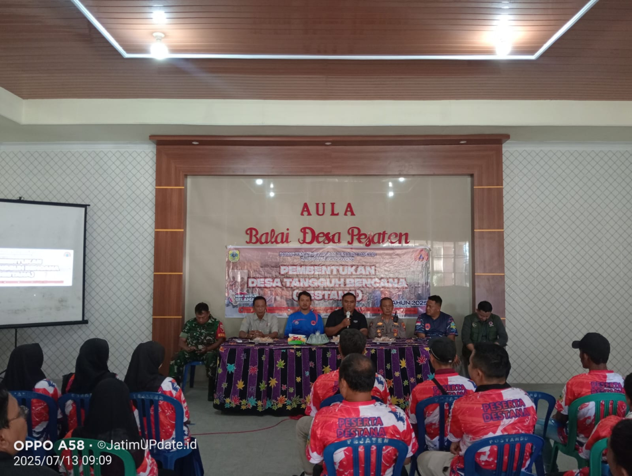 BPBD Bondowoso Bentuk Desa Tangguh Bencana di Pejaten, Warga Dibekali Mitigasi dan Respons Darurat