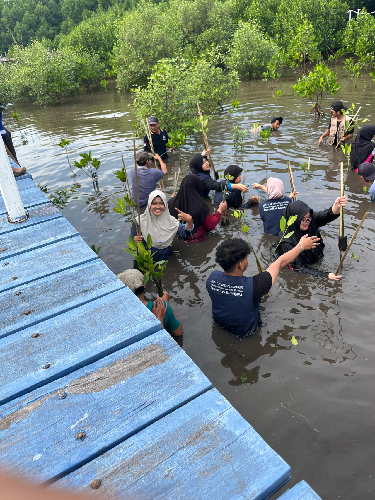 Mahasiswa KKNT FPIK UB 2025 Aksi Nyata Guna Sinergi untuk Lindungi Lahan Basah