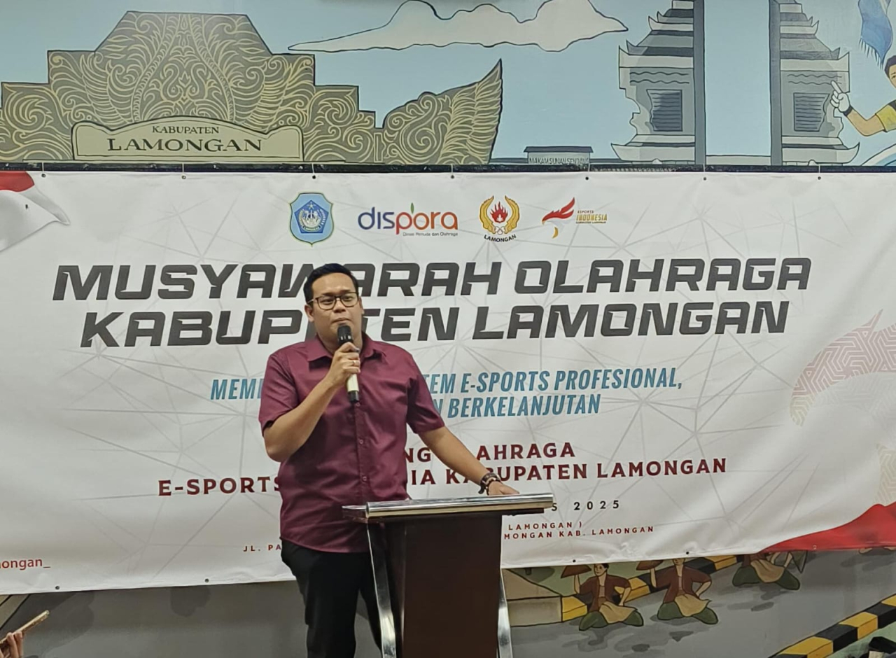 Aindra Imawan Terpilih Nahkodai Elektronik-Sports Indonesia (ESI) Lamongan Periode 2025-2029