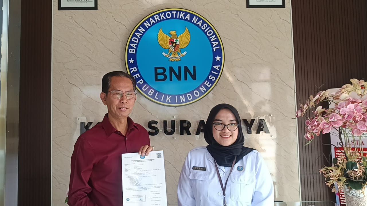 Tes Urine Negatif, Kepala BNN Kota Surabaya Puji Suri Tauladan Ketua DPRD Adi Sutarwijono