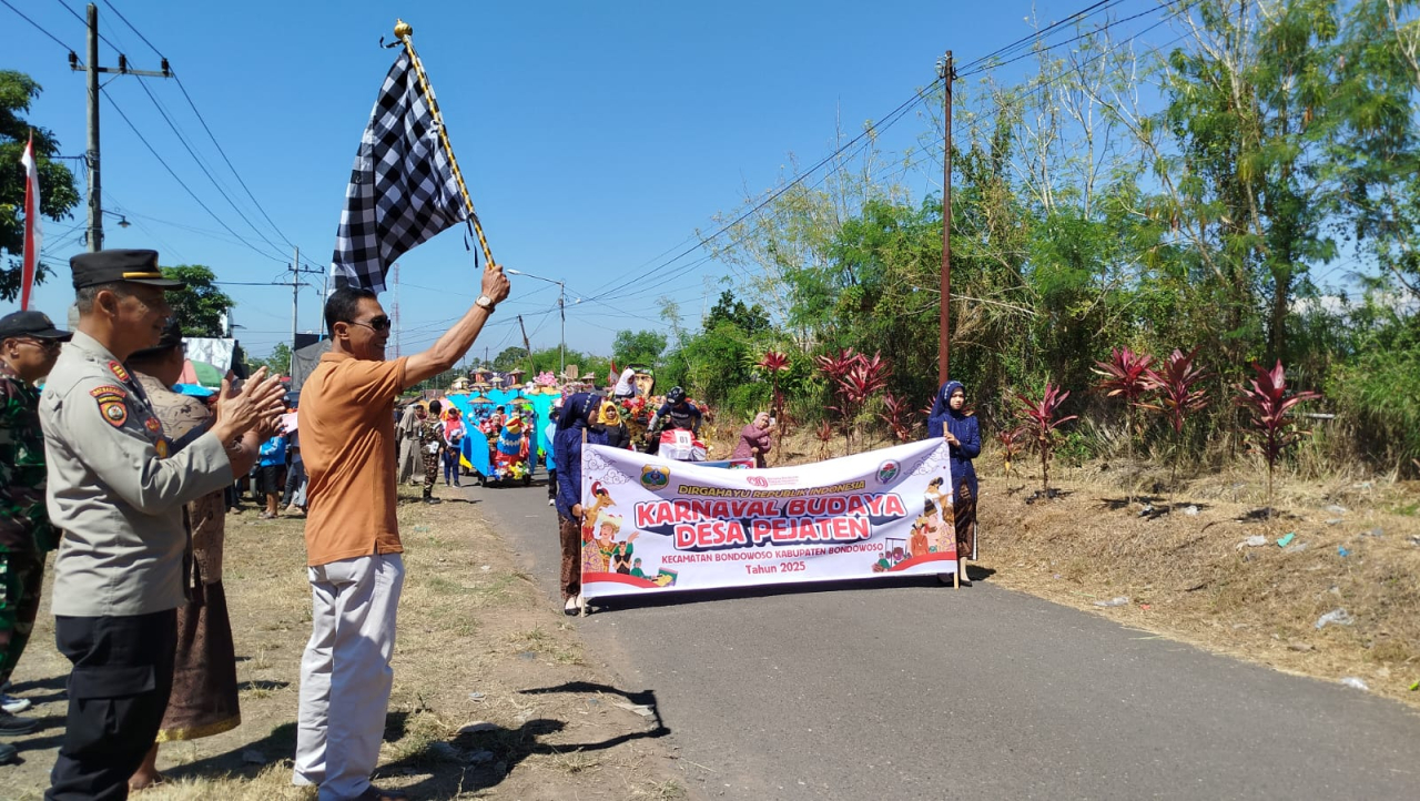 Meriah! Desa Pejaten Gelar Karnaval Budaya HUT ke-80 RI, Satu-Satunya di Kecamatan Bondowoso