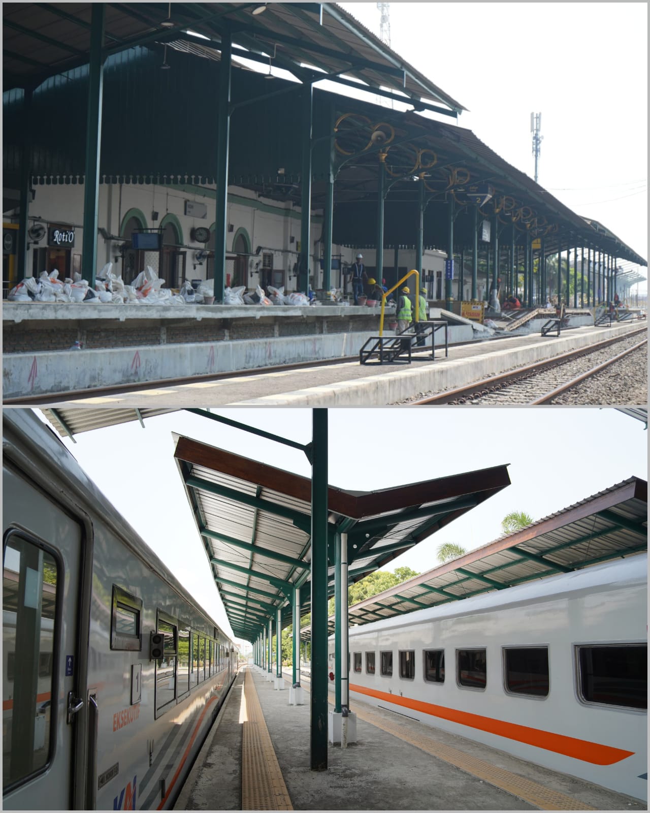 PT KAI Daop 7 Madiun Bangun Peron Tinggi dan Over Capping di Stasiun Kediri