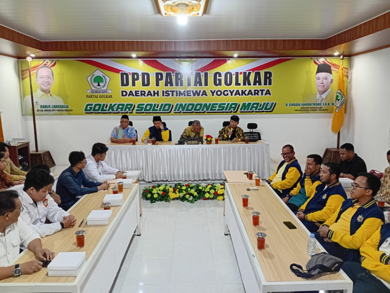 Silaturahmi dan Roadshow DPP Angkatan Muda Pembaharuan Indonesia (AMPI) Menjemput Aktivis Log In Partai Golkar yang digelar di Kantor DPD I Partai Golkar Daerah Istimewa Yogyakarta (DIY), Sabtu (2/8/2025).