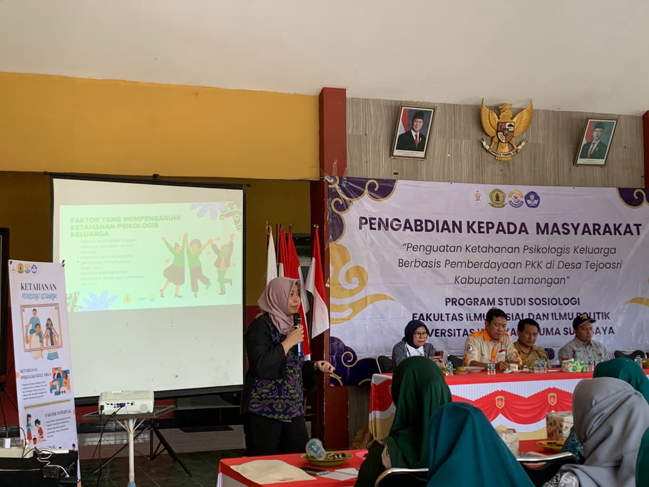 Ketahanan Keluarga, PKK Tejoasri Dapat Sentuhan FISIP UWKS