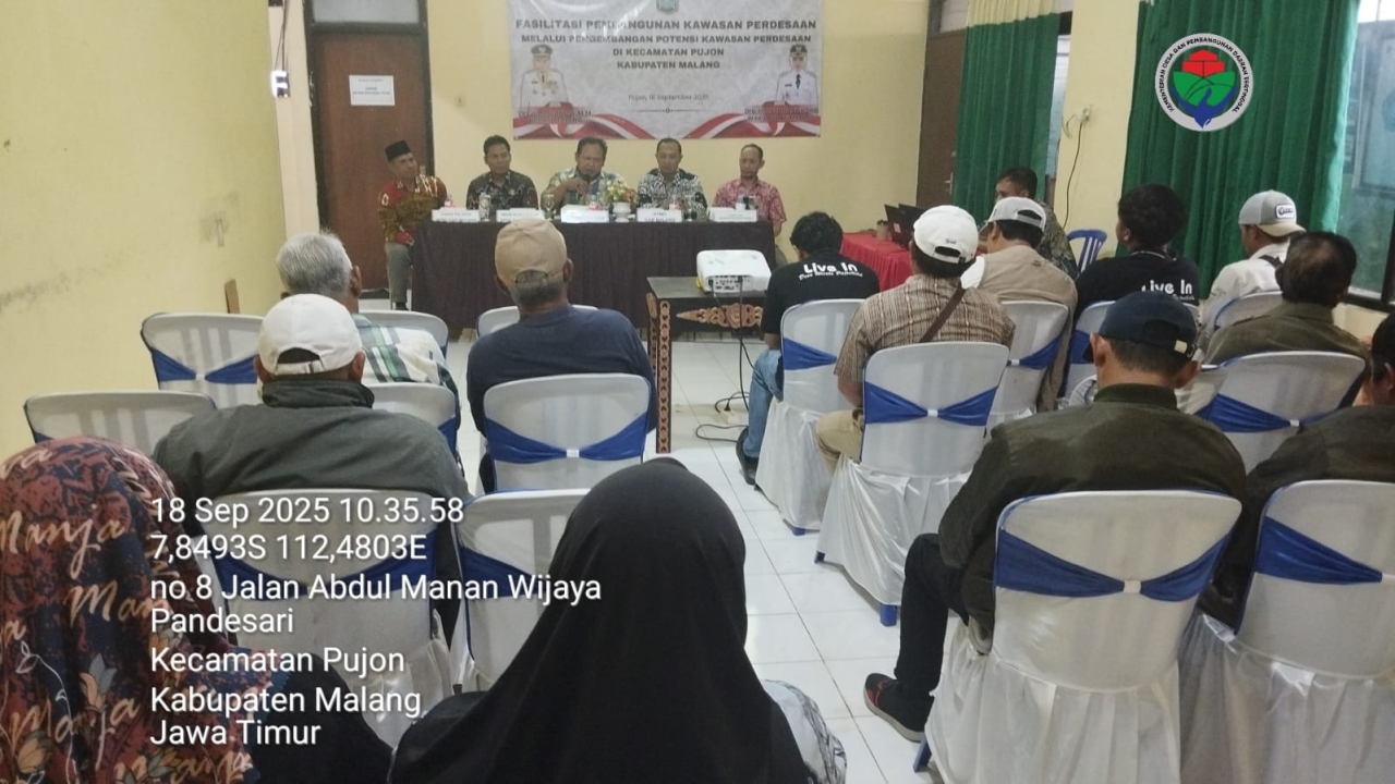 Fasilitasi Pembangunan Kawasan Pedesaan, Kecamatan Pujon Fokus pada Pengembangan Potensi Desa